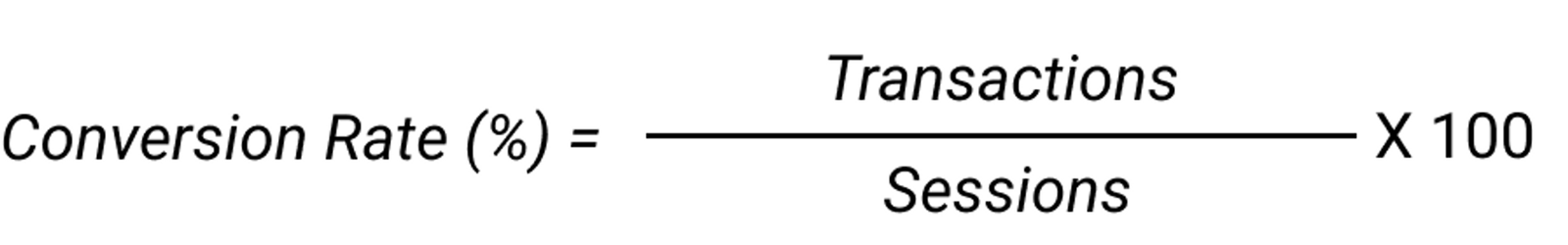 Google Analytics Conversion Rate Formula
